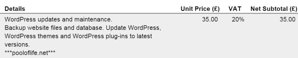 Billing for automatic updates
